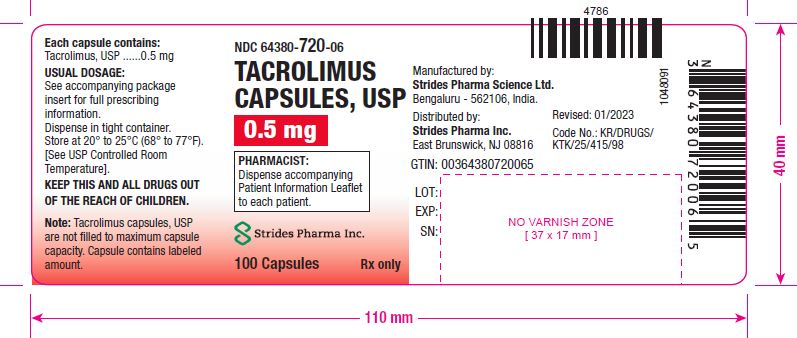 0.5 mg - 100s - Container Label