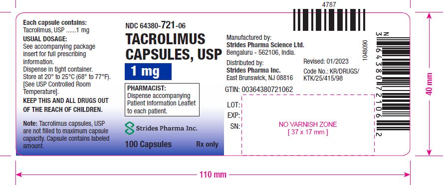 1 mg - 100s - Container Label