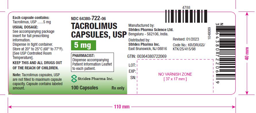 5 mg - 100s - Container Label