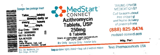 Azithromycin 250mg tablet #6