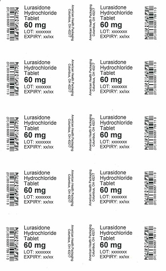 60 mg Lurasidone Hydrochloride Tablet Blister