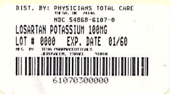 Losartan Potassium Tablets USP 100 mg Label 