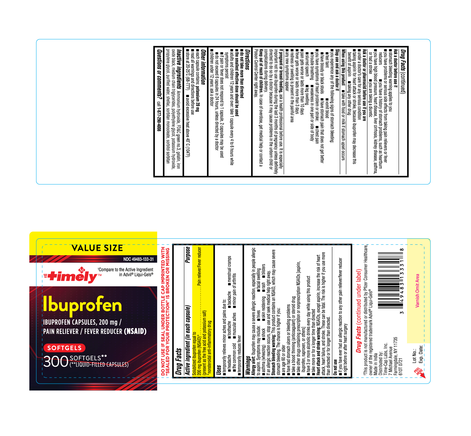610T-TCL-Ibuprofen 300mg-bottle label-ct300