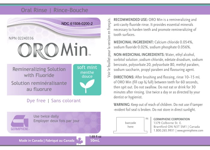 Is Oromin | Calcium Chloride, Sodium Fluoride, Sodium Phosphate Rinse safe while breastfeeding