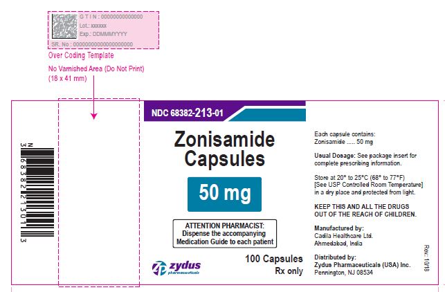 Zonisamide Capsules, 50 mg