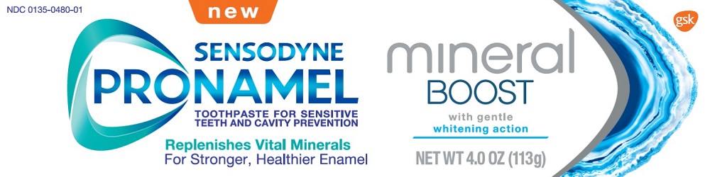Sensodyne Pronamel Mineral Boost whitening action 4.0 oz carton