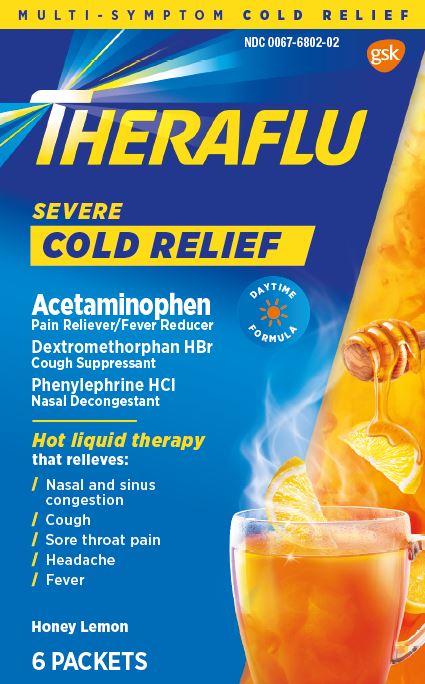 Theraflu Severe Cold Relief Daytime 6 packets