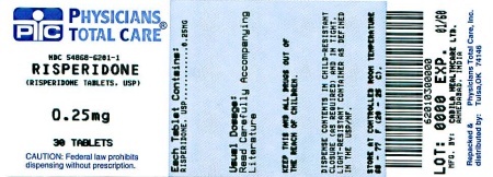 image of 0.25 mg package label