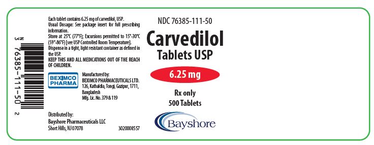 PRINCIPAL DISPLAY PANEL - 6.25 mg container