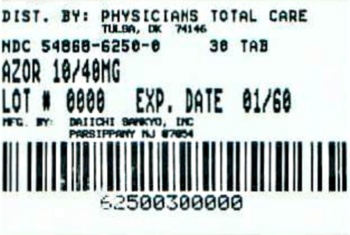 image of 10 mg/ 40 mg package label