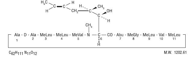 cyclosporine structural formula