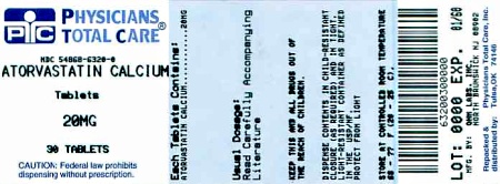 20mg Bottle Label