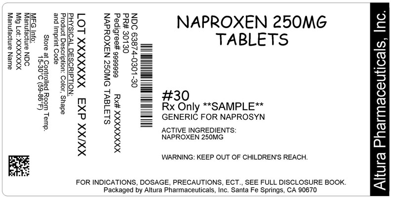 Naproxen 250mg Label