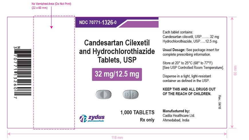 Candesartan cilexetil and hydrochlorothiazide  tablets