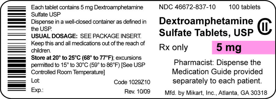 5 mg container label