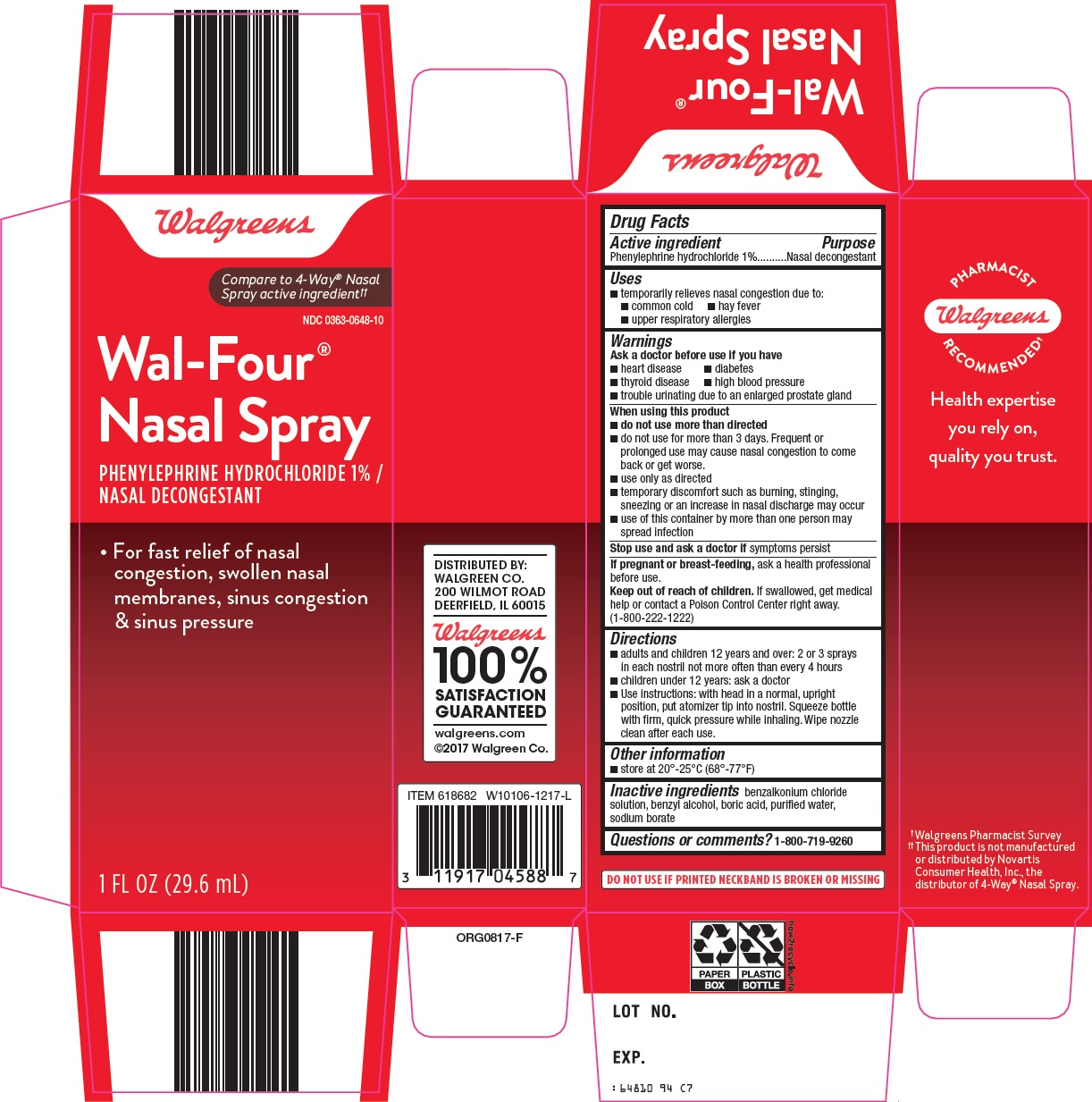 Wal Four | Phenylephrine Hydrochloride Spray while Breastfeeding