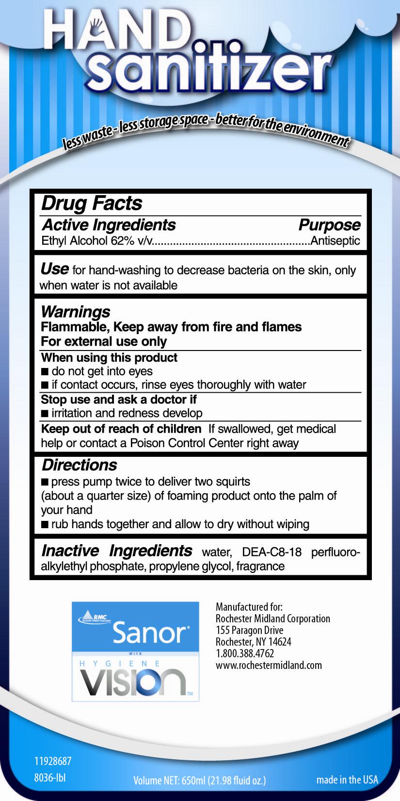 Hand Sanitizer 6585 Drug Facts And Label