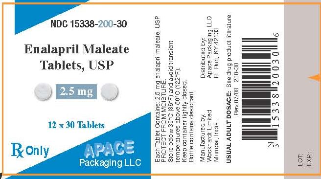 Enalapril Maleate Tablets, USP 2.5 mg Carton Label