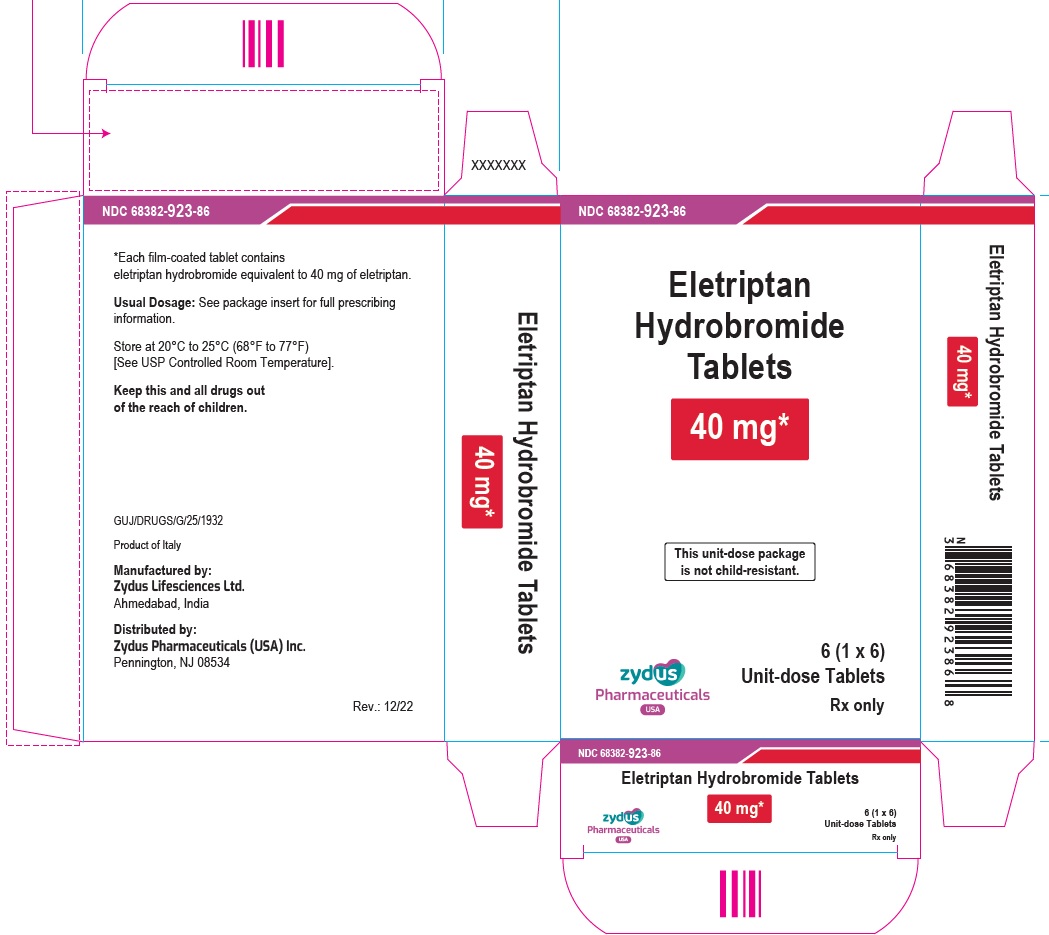 Eletriptan hydrobromide tablet
