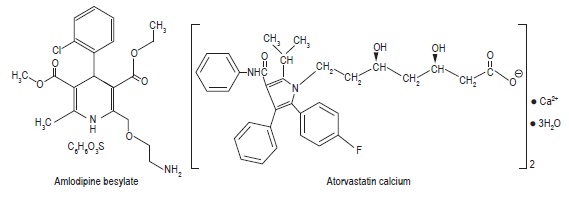 Amlodipine besylate and atorvastatin calcium tablets