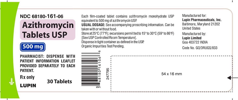 Bottle Label - 30 tablets - 500 mg