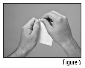 Figure 6 - Tearing open a pouch