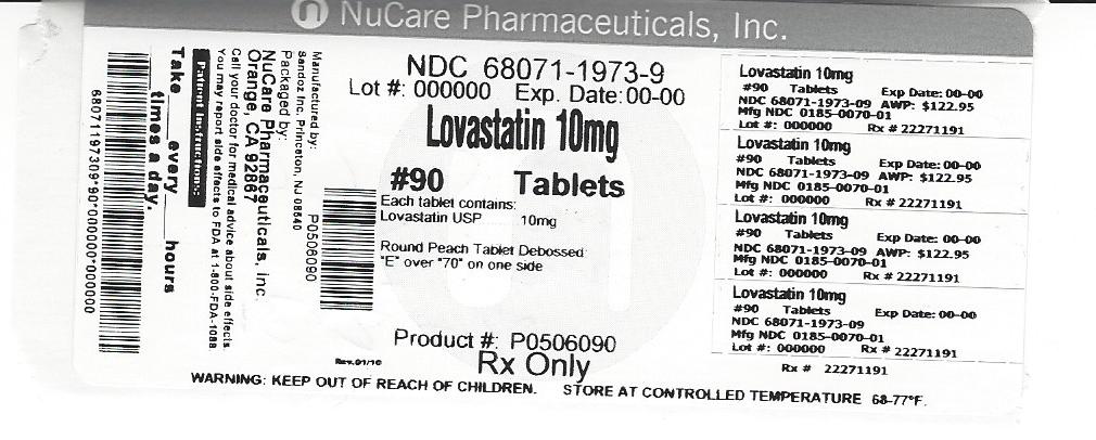 Lovastatin 30 In 1 Bottle safe for breastfeeding