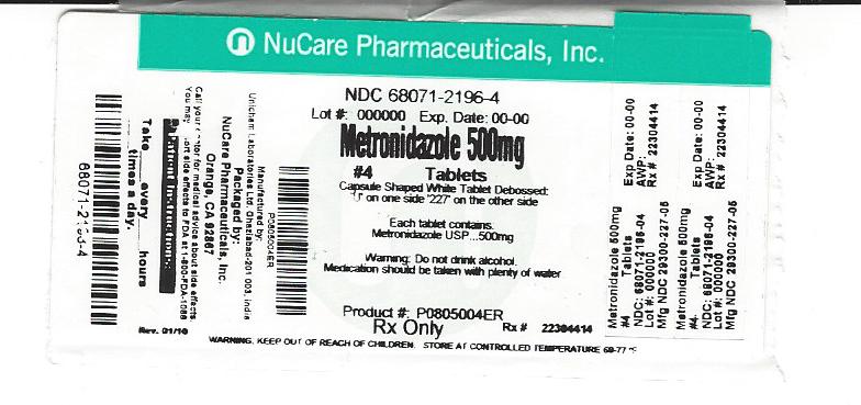Metronidazole by Nucare Pharmaceuticals, Inc. 4 In 1 Bottle Breastfeeding