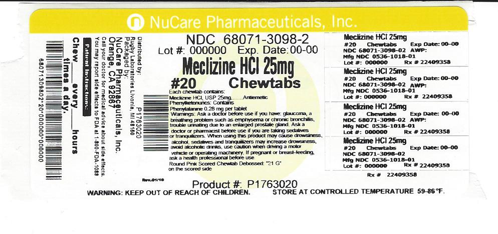 Meclizine Hcl Tablet, Chewable Breastfeeding