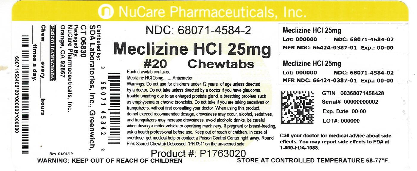 Meclizine Hcl 25mg Tablet, Chewable Breastfeeding