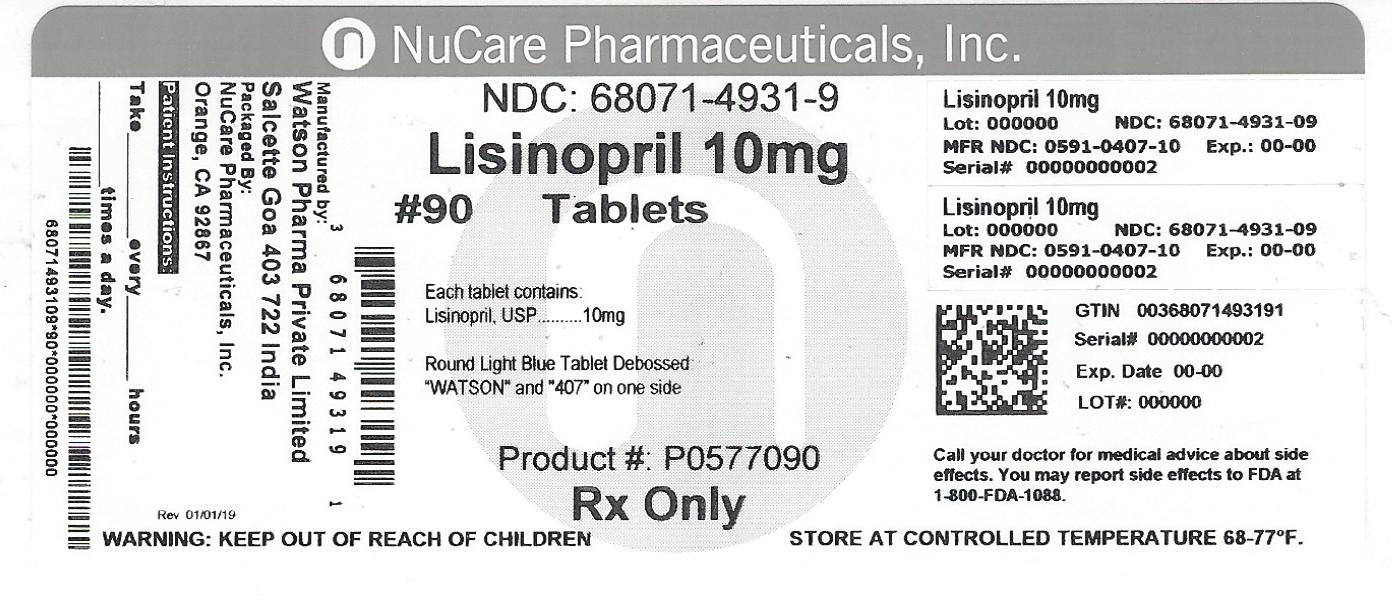 Lisinopril 90 In 1 Bottle | Nucare Pharmaceuticals,inc. Breastfeeding