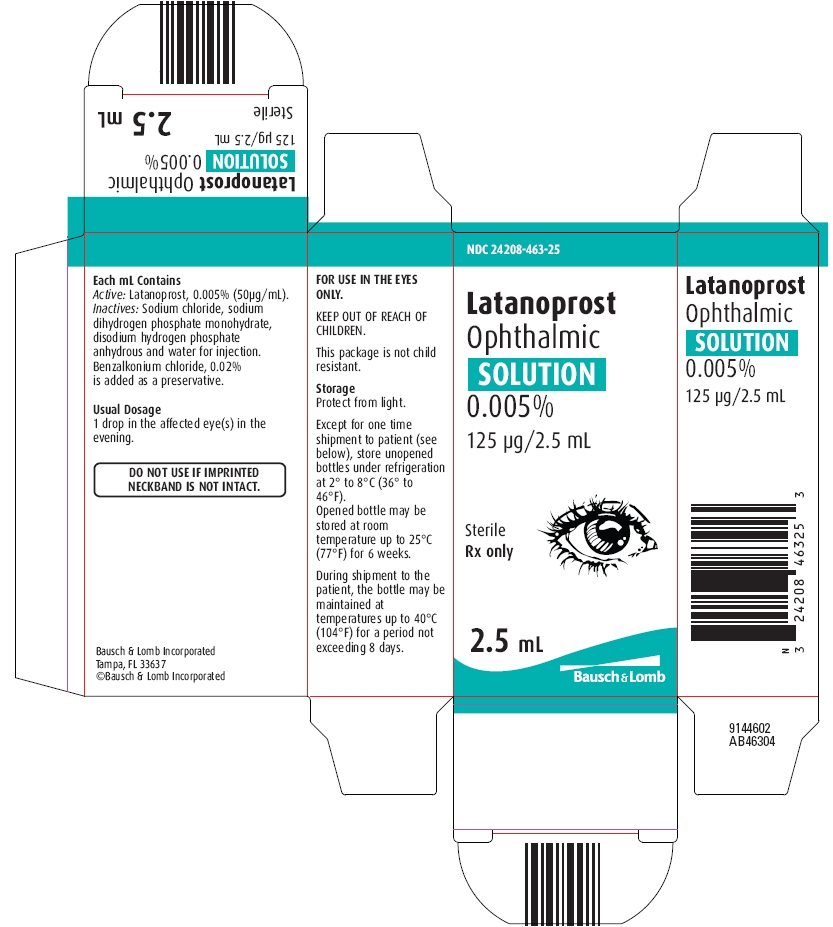 Latanoprost Ophthalmic Solution 0.005% (Carton, 2.5 mL - Bausch & Lomb)