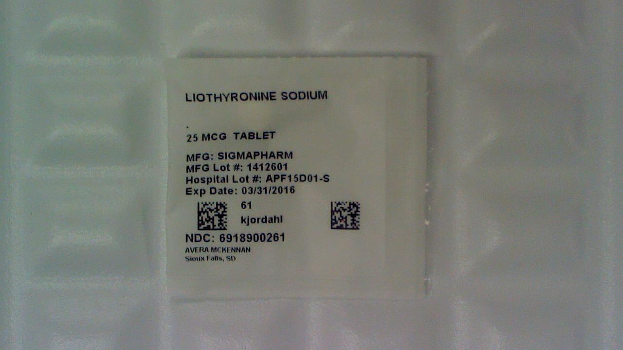 Liothyronine 25 mcg tablet