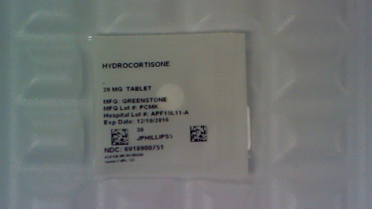 Hydrocortisone 20 mg tablet