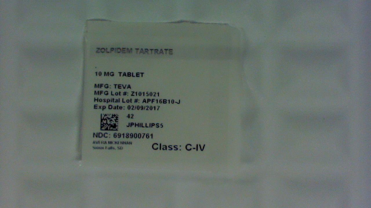 Zolpidem Tartrate 10 mg tablet