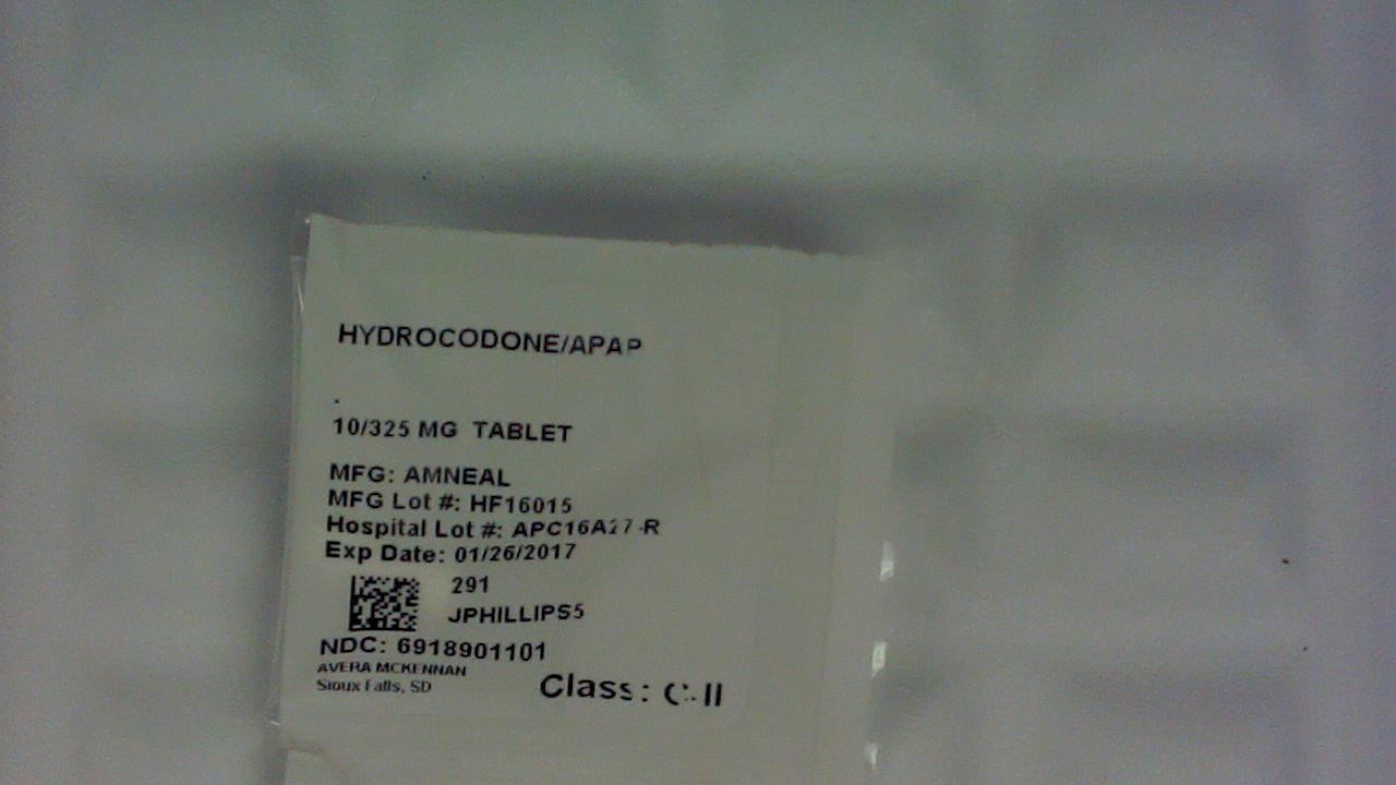 Hydrocodone/Acetaminophen 10/325 mg tablet