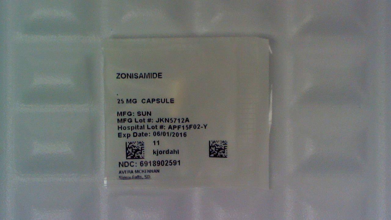 Zonisamide 25 mg capsule