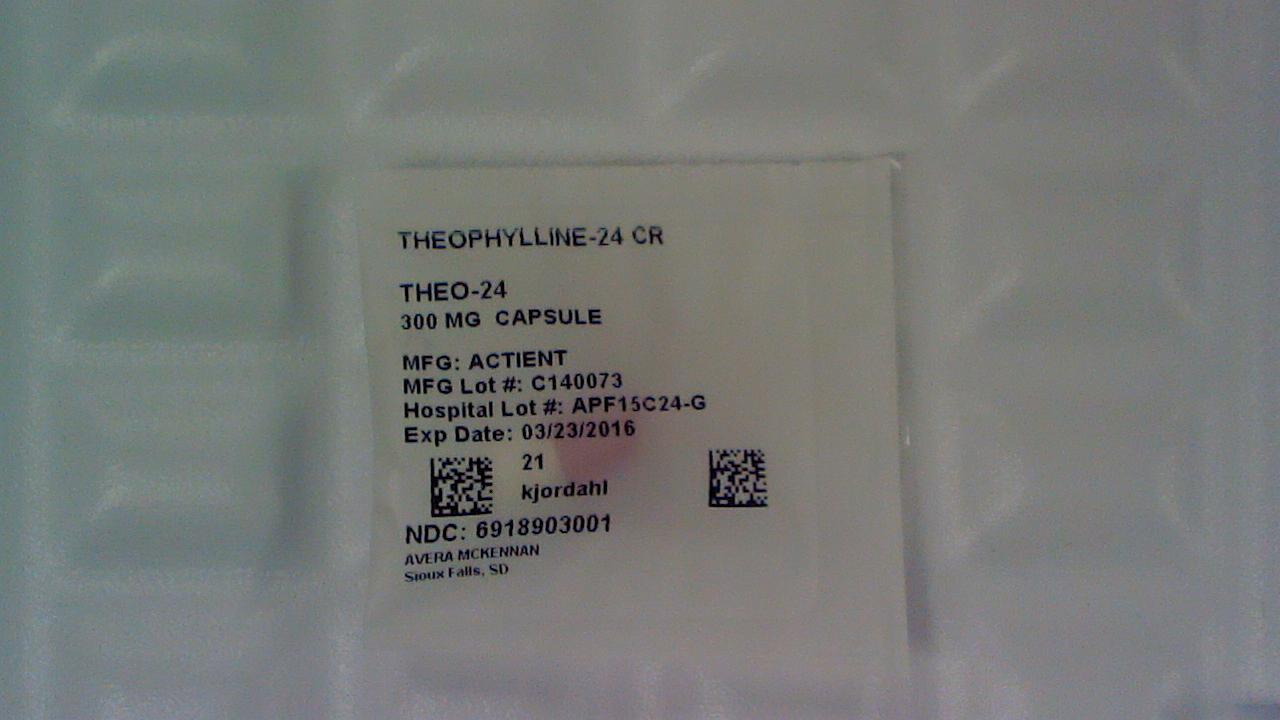 Theophylline - 24 300 mg capsule