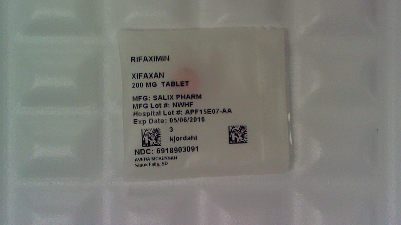 Rifaximin 200 mg tablet
