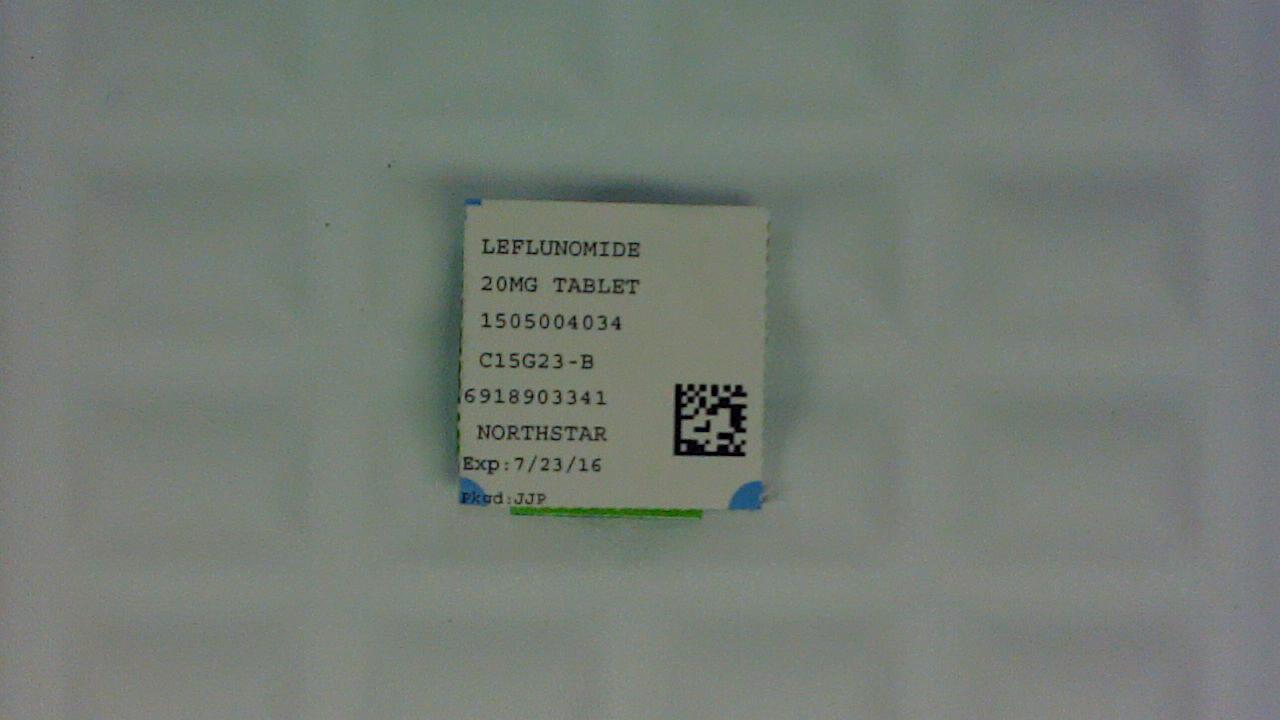 Leflunomide 20 mg tablet label