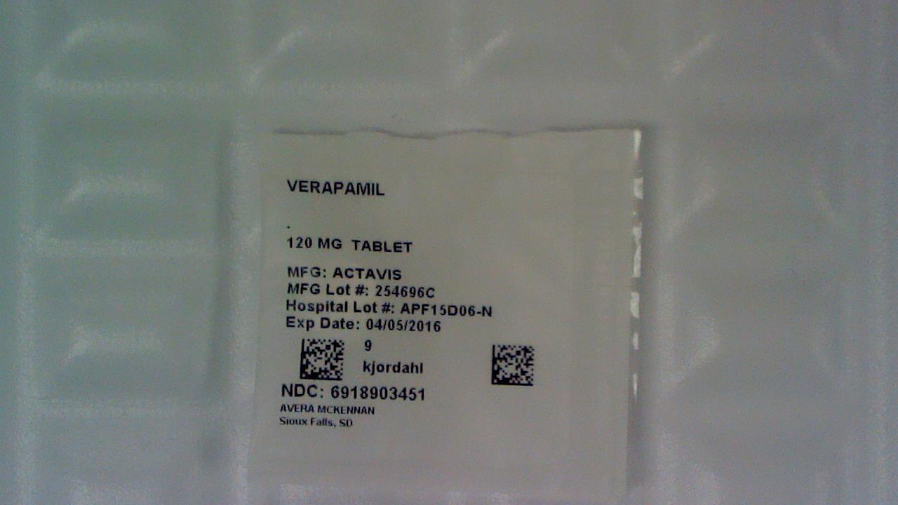 Verapamil 120 mg tablet