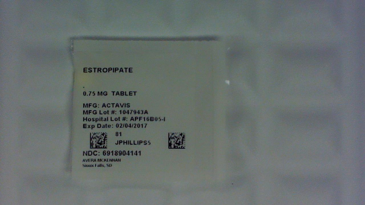 Estropipate 0.75 mg tablet