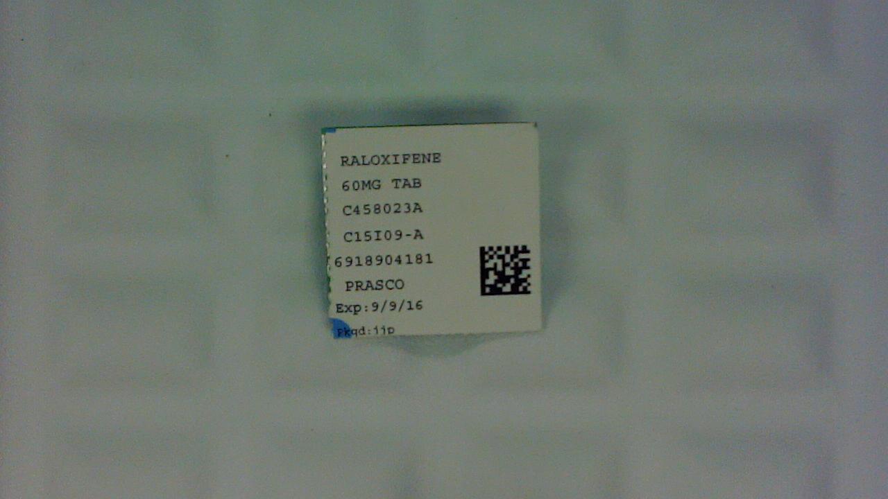 Raloxifene 60mg tablet label