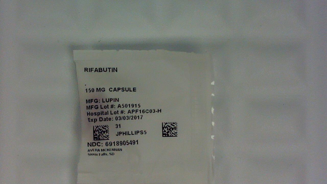 Rifabutin 150 mg capsule