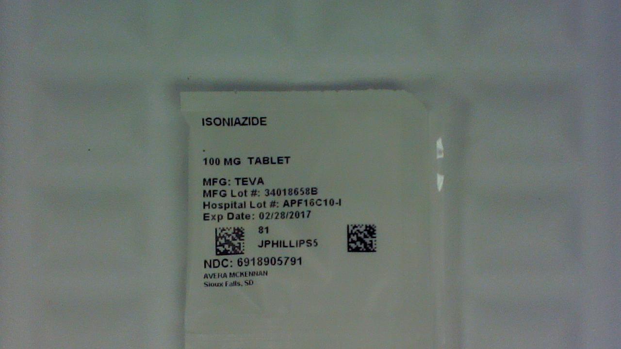 Isoniazid 100 mg tablet