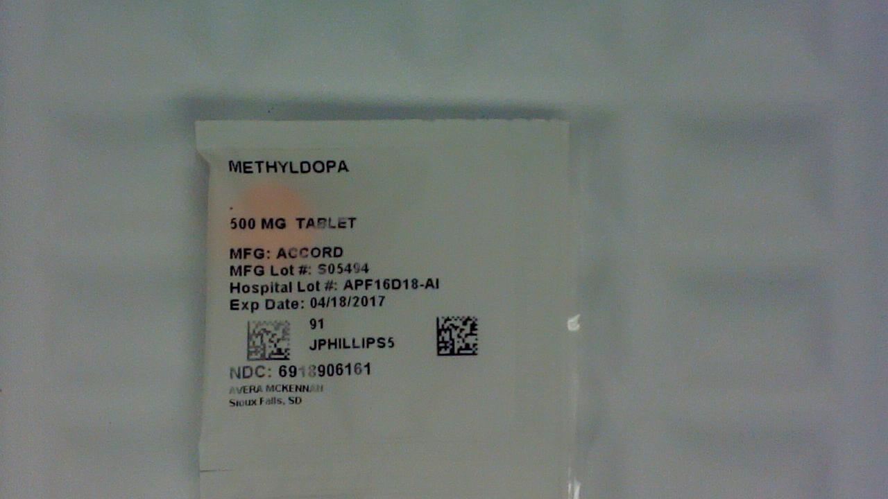 Methyldopa 500 mg tablet