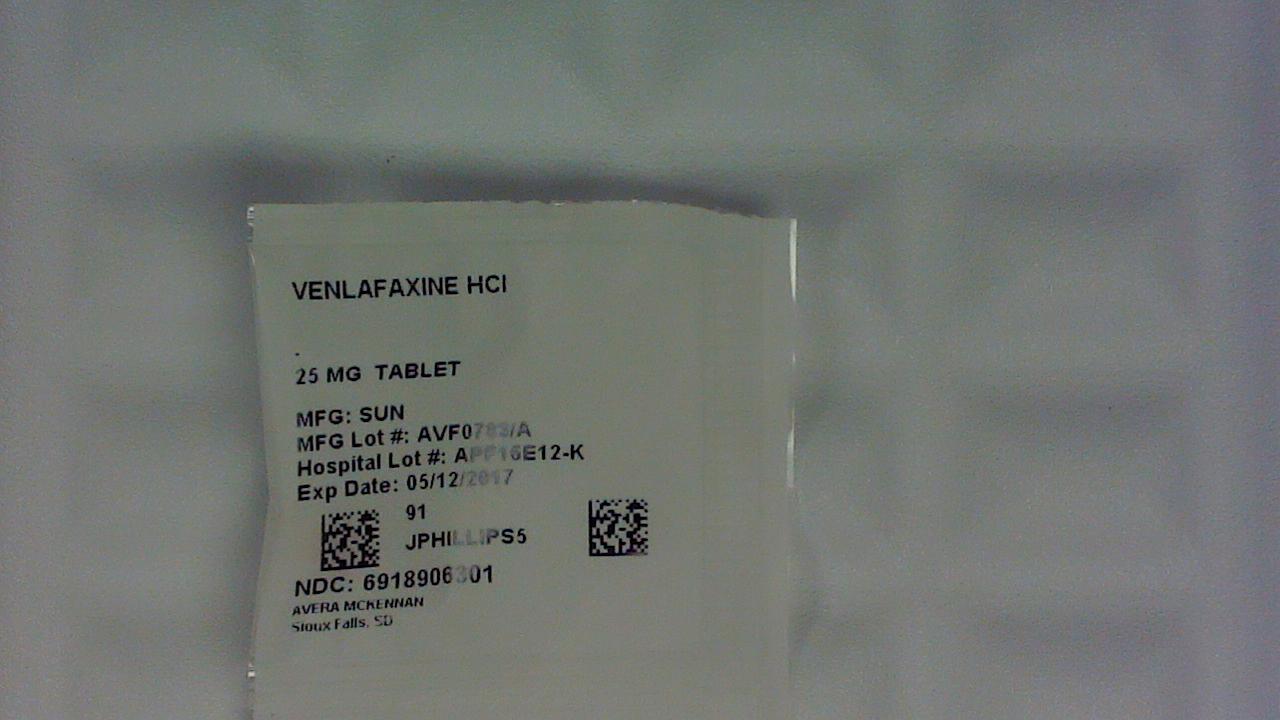 Venlafaxine 25 mg tablet