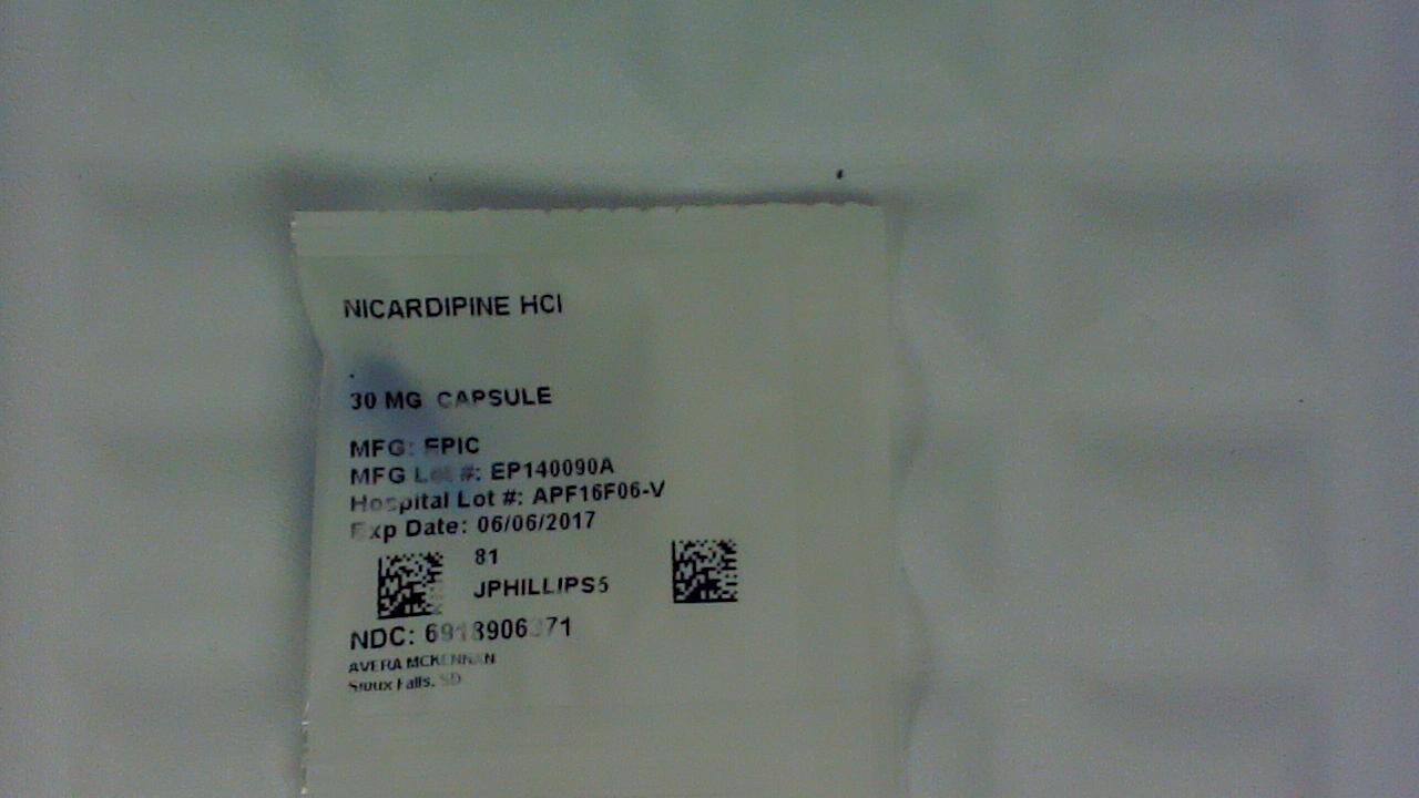 Nicardipine 30 mg capsule