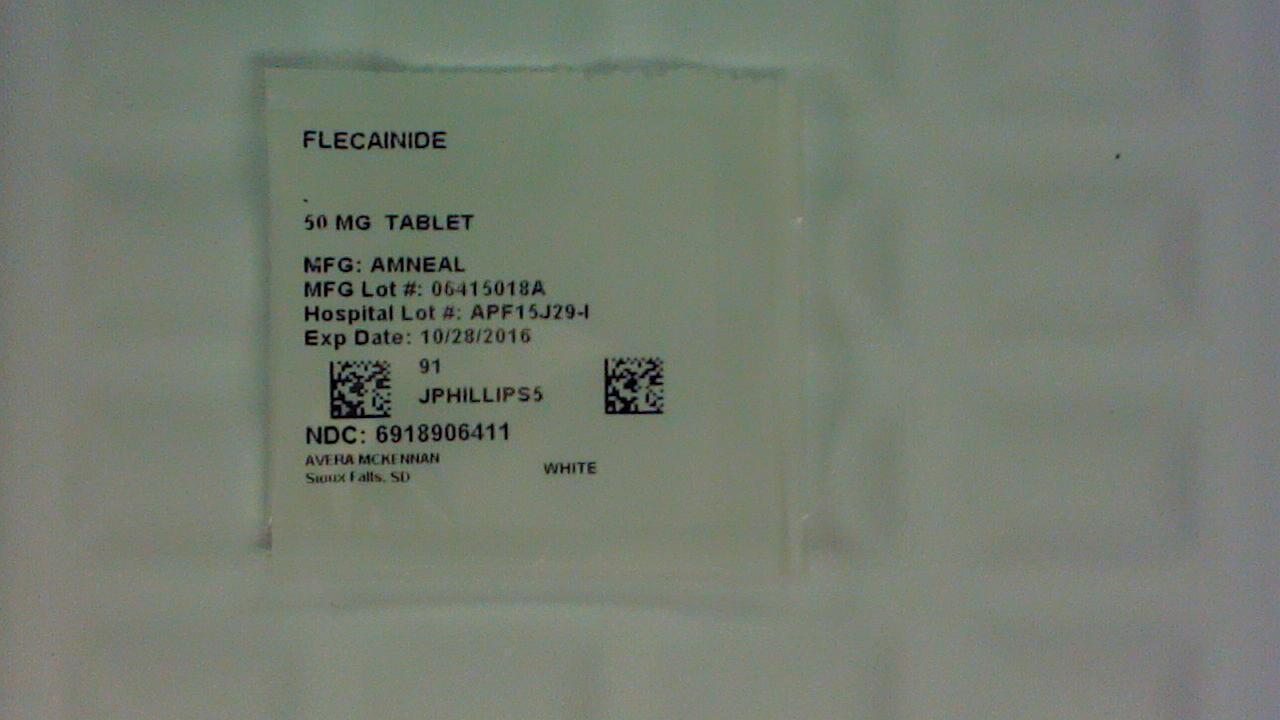 Flecainide 50 mg tablet label