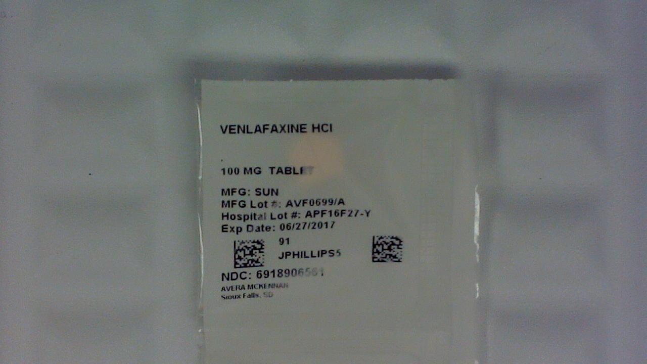 Venlafaxine 100 mg tablet